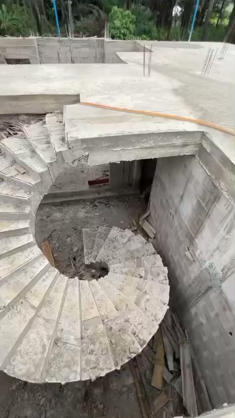 Spiral Staircase — After Casing