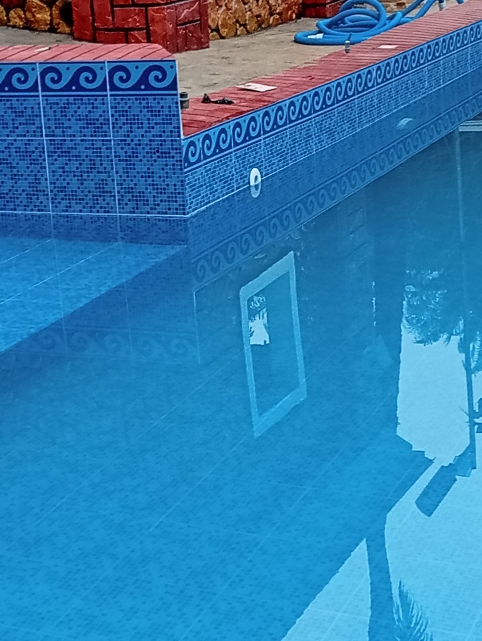 Completed swimming pool