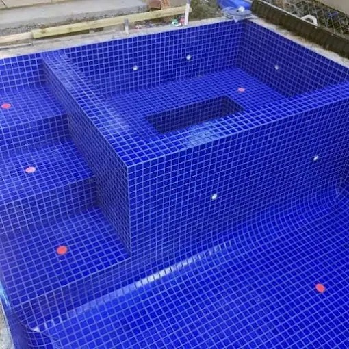 Blue Mosaic Swimming Pool