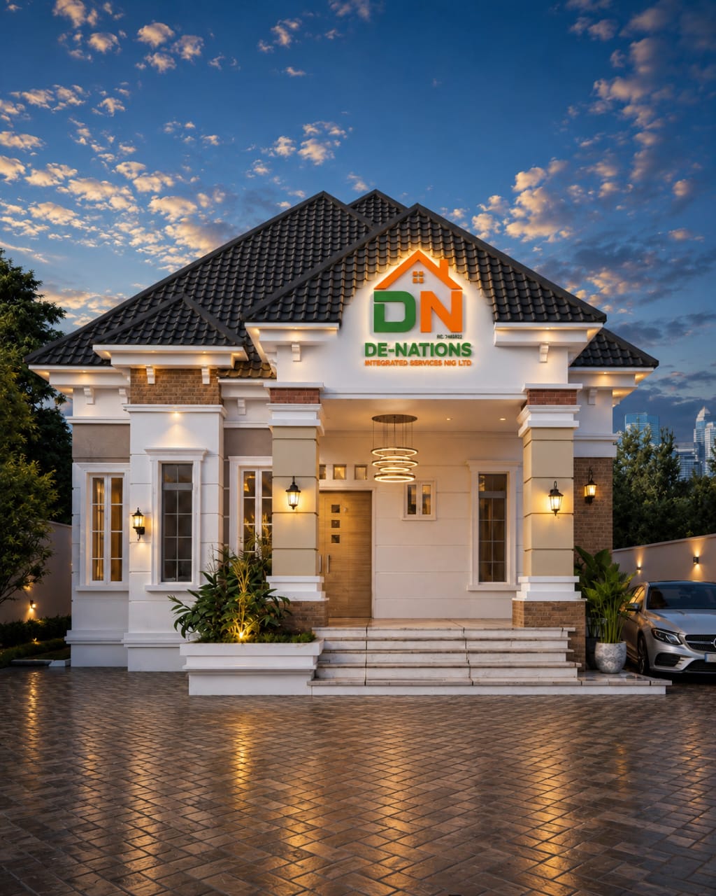 3-bedroom bungalow sample design of completed project by DE-NATIONS Integrated Services, Owerri Imo State