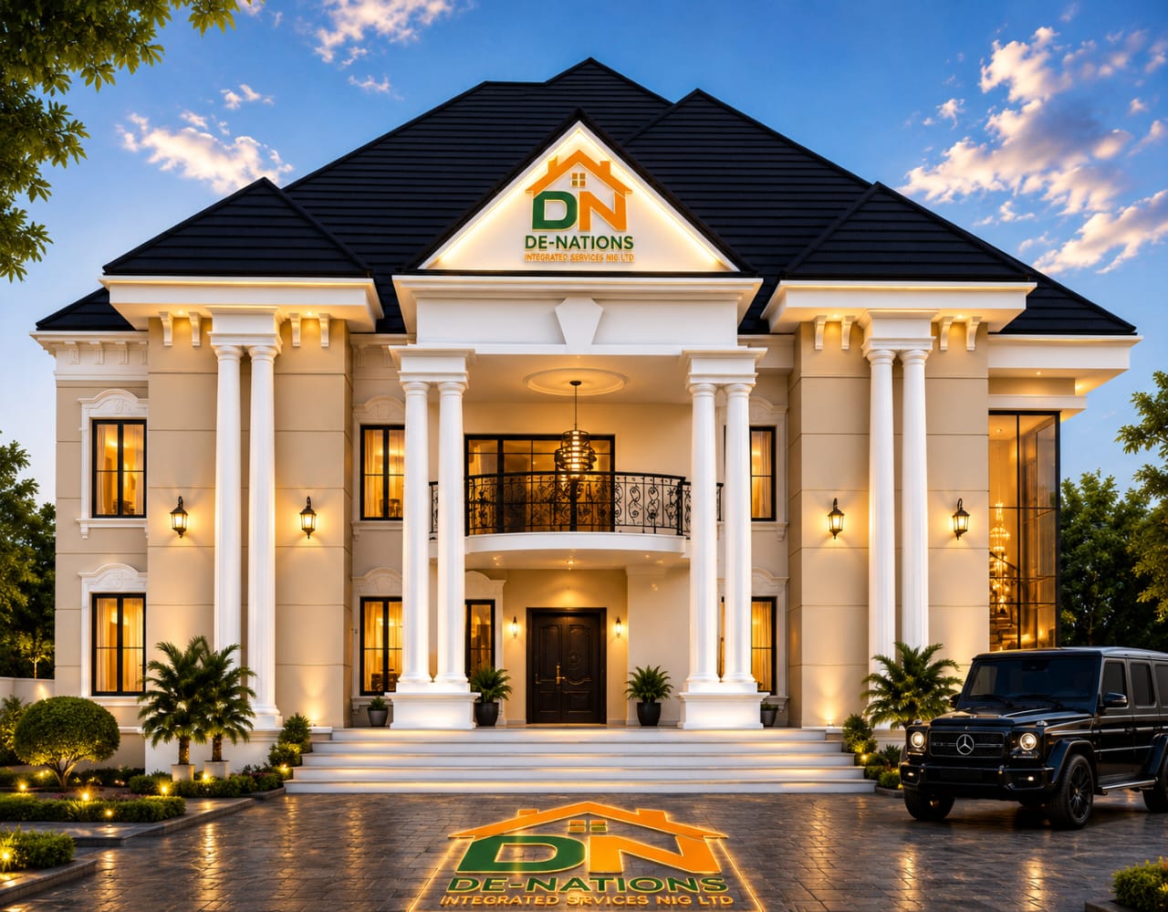 5-bedroom duplex sample design of completed project by DE-NATIONS Integrated Services, Owerri Imo State