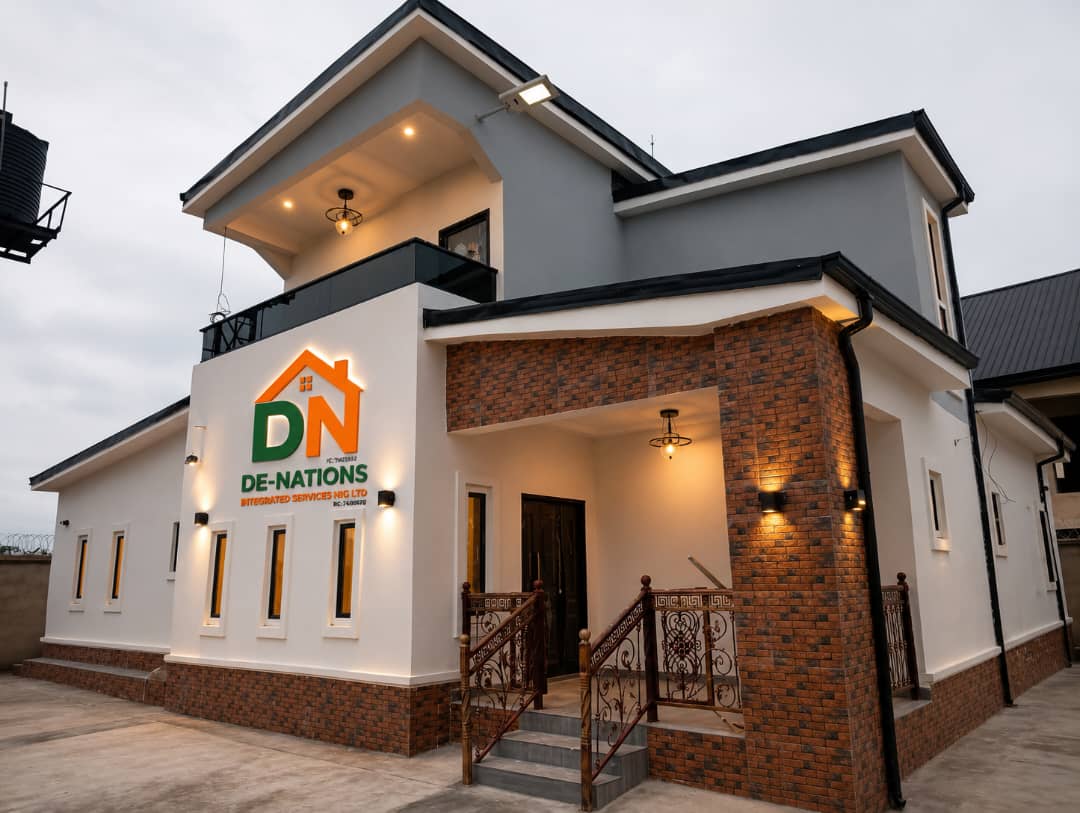 Completed 3-bedroom bungalow penthouse master's suite by DE-NATIONS Integrated Services